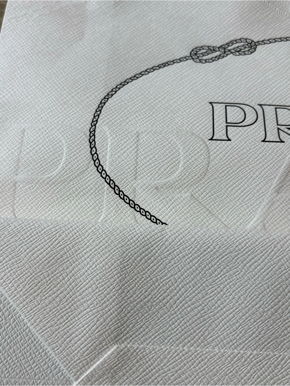 Prada White Medium Luxury Shopping Tote Bag